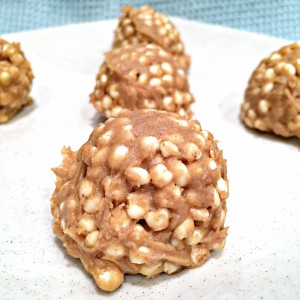 Puffed Millet Peanut Butter Energy Bites - edited